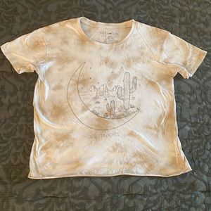 Fifth Sun Desert Nights Crop Tee Shirt Size Small Juniors Tie Dye